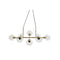 Lámpara de Techo DKD Home Decor 96 x 50 x 32 cm Cristal Dorado Metal Transparente 50 W