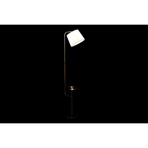 Lámpara de Pie DKD Home Decor 38 x 30 x 180 cm Dorado Metal Blanco Mármol 220 V 50 W
