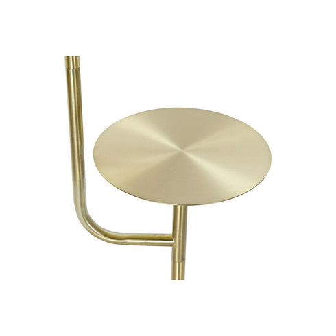 Lámpara de Pie DKD Home Decor 38 x 30 x 180 cm Dorado Metal Blanco Mármol 220 V 50 W