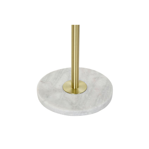 Lámpara de Pie DKD Home Decor 38 x 30 x 180 cm Dorado Metal Blanco Mármol 220 V 50 W