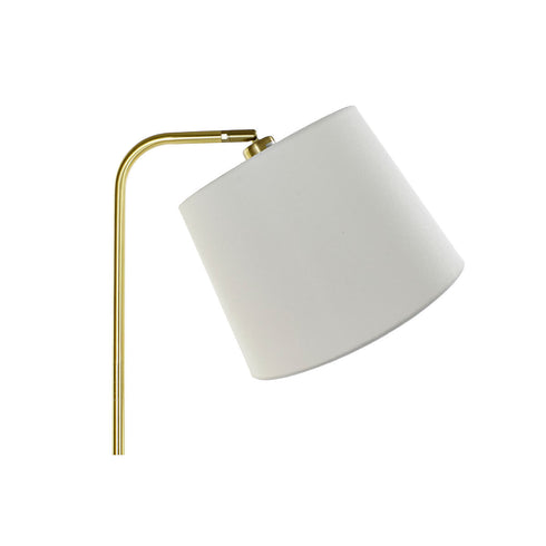 Lámpara de Pie DKD Home Decor 38 x 30 x 180 cm Dorado Metal Blanco Mármol 220 V 50 W