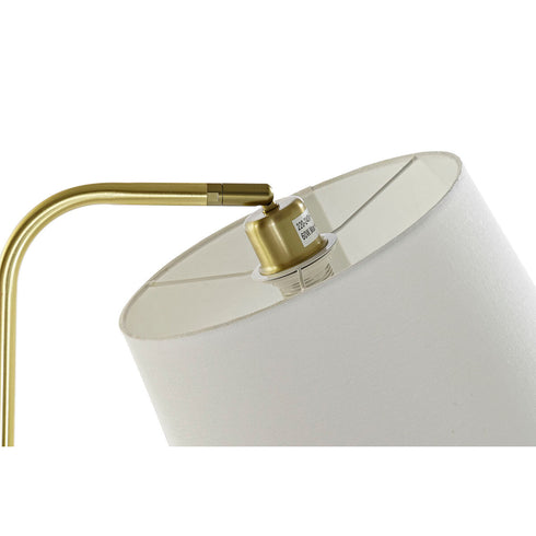 Lámpara de Pie DKD Home Decor 38 x 30 x 180 cm Dorado Metal Blanco Mármol 220 V 50 W