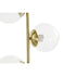 Lámpara de Pie DKD Home Decor 35 x 25 x 167 cm Cristal Dorado Metal Transparente 220 V 50 W