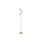 Lámpara de Pie DKD Home Decor 35 x 25 x 167 cm Cristal Dorado Metal Transparente 220 V 50 W