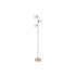 Lámpara de Pie DKD Home Decor 35 x 25 x 167 cm Cristal Dorado Metal Transparente 220 V 50 W