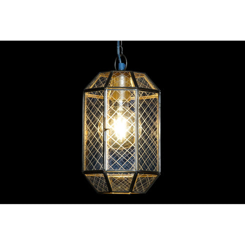 Lámpara de Techo DKD Home Decor Cristal Dorado 220 V Latón 50 W 16 x 16 x 27 cm
