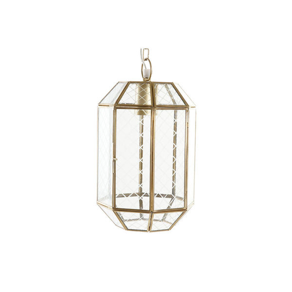 Lámpara de Techo DKD Home Decor Cristal Dorado 220 V Latón 50 W 16 x 16 x 27 cm