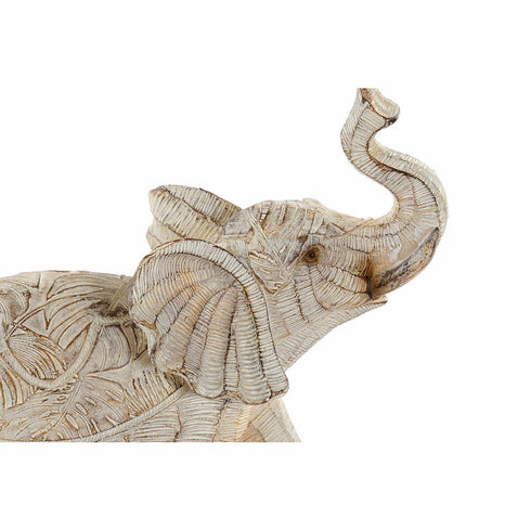 Figura Decorativa DKD Home Decor Beige Elefante Colonial Decapé 30 x 40 cm 19 x 8 x 18 cm