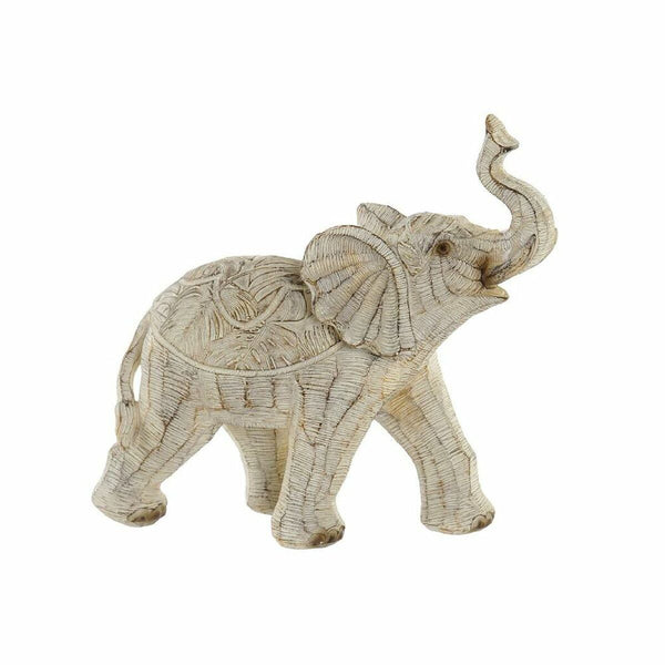 Figura Decorativa DKD Home Decor Beige Elefante Colonial Decapé 30 x 40 cm 19 x 8 x 18 cm