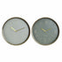 Reloj de Pared DKD Home Decor Verde Metal Cristal Plástico 30 x 4 x 30 cm (2 Unidades)
