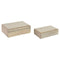Juego de Cajas Decorativas DKD Home Decor Madera de mango 25 x 17 x 8 cm (2 Unidades)