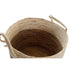 Juego de Cestas DKD Home Decor Marrón Natural Bicolor Hierba marina Tropical 37 x 37 x 40 cm