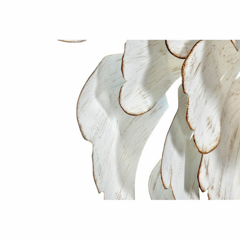 Decoración de Pared DKD Home Decor Dorado Metal Blanco (60 x 9 x 60 cm)