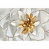 Decoración de Pared DKD Home Decor Dorado Metal Blanco (60 x 9 x 60 cm)