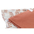 Mantel y servilletas DKD Home Decor 150 x 250 x 0,5 cm Terracota Blanco (2 Unidades)