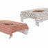 Mantel y servilletas DKD Home Decor 150 x 250 x 0,5 cm Terracota Blanco (2 Unidades)