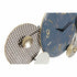 Reloj de Pared DKD Home Decor Azul Blanco Gris Dorado Metal Moderno Círculos 95 x 7 x 47 cm