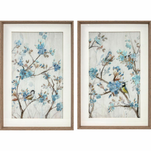 Cuadro DKD Home Decor 40 x 3,7 x 60 cm Oriental 40 x 2 x 60 cm (2 Unidades)