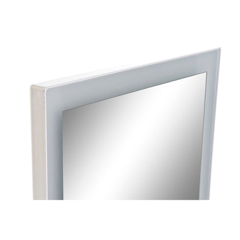 Espejo LED Táctil de Sobremesa DKD Home Decor 30 x 2 x 40 cm Metal Blanco