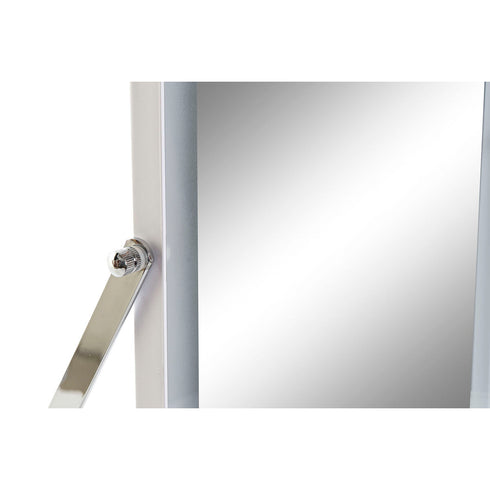 Espejo LED Táctil de Sobremesa DKD Home Decor 30 x 2 x 40 cm Metal Blanco