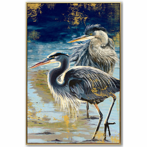 Cuadro DKD Home Decor 63 x 3,5 x 93 cm Oriental Lacado Garza (2 Unidades)
