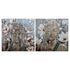 Cuadro DKD Home Decor Flores Floral Oriental 100 x 3 x 100 cm (2 Unidades)