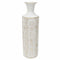 Jarrón DKD Home Decor Mosaico Metal Blanco Árabe (19 x 19 x 64 cm)