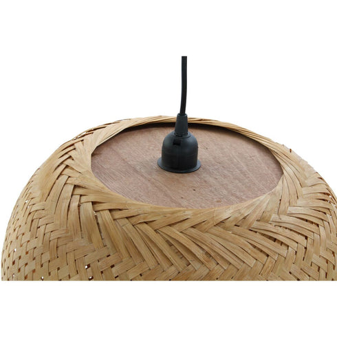 Lámpara de Techo DKD Home Decor 2 Piezas Marrón Bambú 50 W (38 x 38 x 17 cm)
