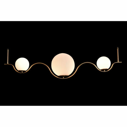 Lámpara de Techo DKD Home Decor Dorado Blanco 220W (100 x 20 x 25 cm)