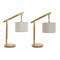 Lámpara de mesa DKD Home Decor 36 x 20 x 52 cm Marrón 220 V 50 W Fresno (2 Unidades)
