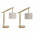 Lámpara de mesa DKD Home Decor 36 x 20 x 52 cm Marrón 220 V 50 W Fresno (2 Unidades)
