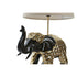Figura Decorativa DKD Home Decor Elefante Beige Dorado Policarbonato Resina (41 x 36 x 53 cm)