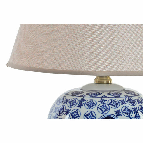 Lámpara de mesa DKD Home Decor Azul Porcelana (34 x 34 x 43 cm)