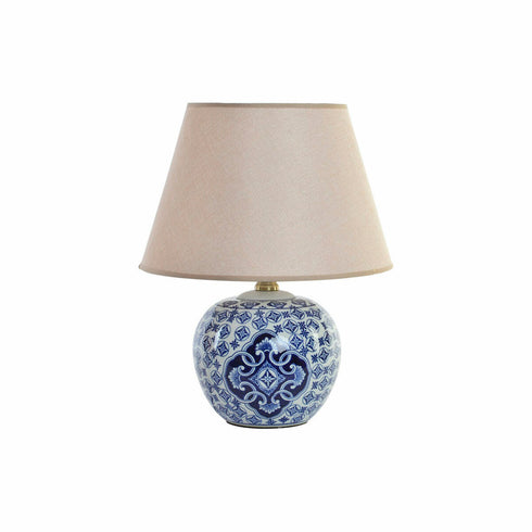 Lámpara de mesa DKD Home Decor Azul Porcelana (34 x 34 x 43 cm)