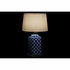Lámpara de mesa DKD Home Decor 35 x 35 x 57 cm Porcelana Azul Blanco 220 V 60 W