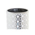 Jarrón DKD Home Decor Porcelana Plateado Blanco Oriental Geométrico 13 x 13 x 36 cm