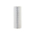 Jarrón DKD Home Decor Porcelana Plateado Blanco Oriental Geométrico 13 x 13 x 36 cm