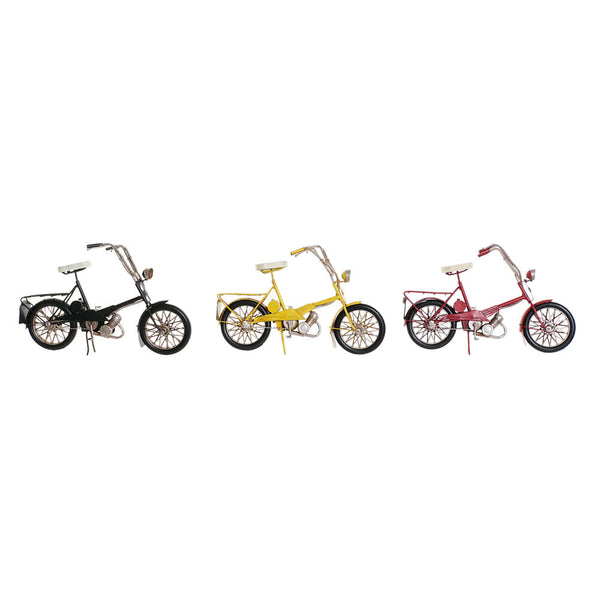 Figura Decorativa DKD Home Decor Bicicleta Vintage 27 x 12 x 18 cm (3 Piezas)