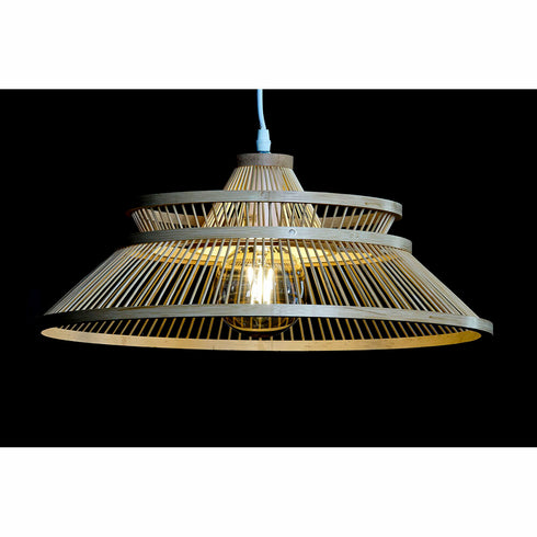 Lámpara de Techo DKD Home Decor Natural Bambú 50 W 46 x 46 x 18 cm