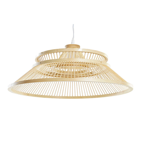 Lámpara de Techo DKD Home Decor Natural Bambú 50 W 46 x 46 x 18 cm