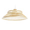 Lámpara de Techo DKD Home Decor Natural Bambú 50 W 46 x 46 x 18 cm