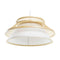 Lámpara de Techo DKD Home Decor Natural Blanco 220 V 50 W (46 x 46 x 20 cm)
