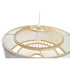 Lámpara de Techo DKD Home Decor Natural Madera Blanco Bambú 50 x 50 x 30 cm 50 W