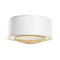 Lámpara de Techo DKD Home Decor Natural Madera Blanco Bambú 50 x 50 x 30 cm 50 W