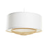 Lámpara de Techo DKD Home Decor Natural Madera Blanco Bambú 50 x 50 x 30 cm 50 W