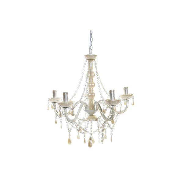 Lámpara de Techo DKD Home Decor 25W Crema 220 V (56 x 54 x 58 cm)
