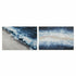 Cuadro DKD Home Decor 120 x 2,8 x 80 cm Playa Mediterráneo (2 Unidades)