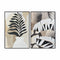 Cuadro DKD Home Decor 83 x 4,5 x 123 cm Colonial Hoja de planta (2 Unidades)