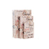 Juego de Cajas Decorativas DKD Home Decor Lienzo Madera 23 x 7 x 32 cm