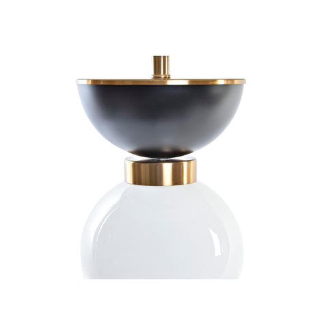 Lámpara de mesa DKD Home Decor Blanco Negro Dorado Metal 50 W 220 V 41 x 41 x 73 cm